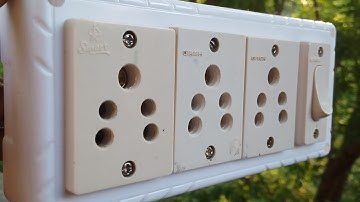 3 Socket 1 switch board wiring connection || Sinha Electricals