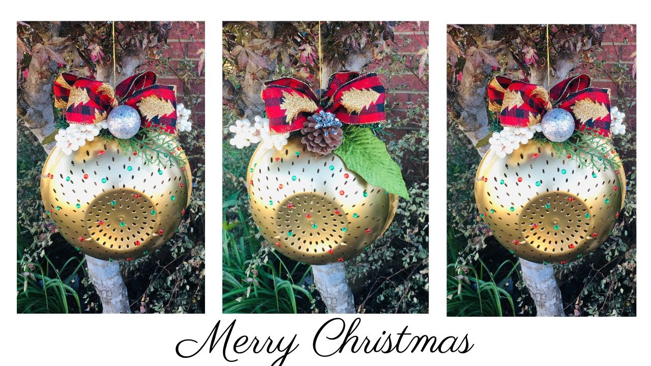 Dollar Tree Large Christmas Ornament DIY YouTube