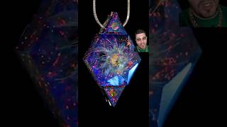 INSANE Crux Glass & Opal Pendant Created By Graphic Zack & Crux Glass on IG! #shorts #uniquejewelry