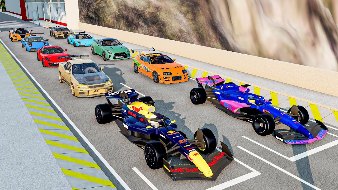 Big Ramp Jumps with Expensive Cars #31 |  BeamNG Drive | BeamNG 206IX