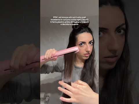 Video Piastra capelli lisci pre-taglio butterfly cut capelli mossi