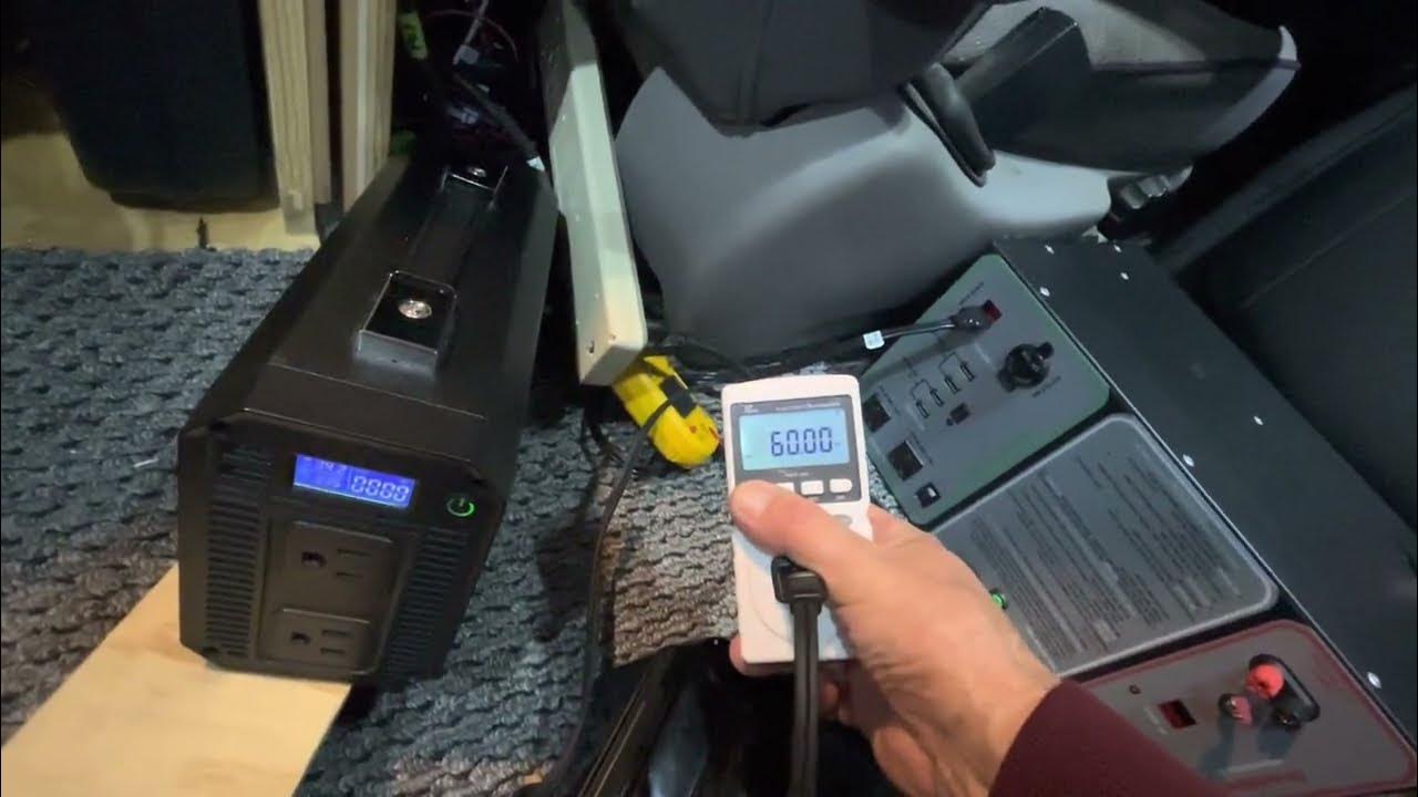 Part 3 charging a solar generator with an inverter hooked to a car