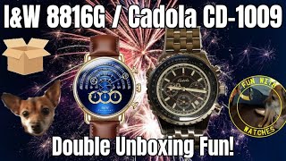 I&W 8816G / Cadola CD-1009 Watch Double Unboxing Fun