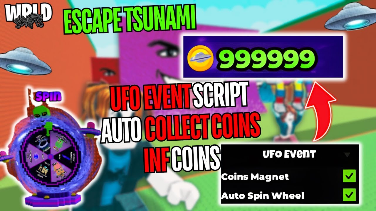 [🛸🌊 UFO EVENT] Escape Tsunami For Brainrots! Script *NO KEY* – AUTO EVENT | AUTO COLLECT UFO COINS
