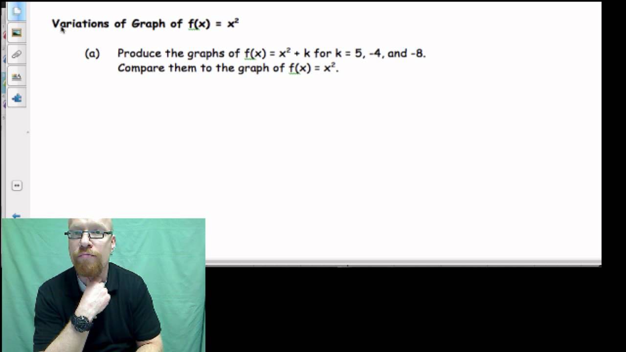 Quadratic Function transformations #2 - YouTube