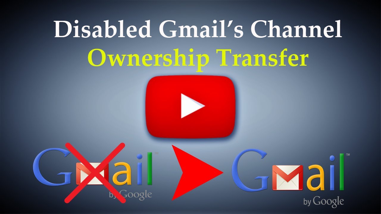 Transfer Ownership Of YouTube Channel How To Change Owner Terminated Gmail's Channel To New