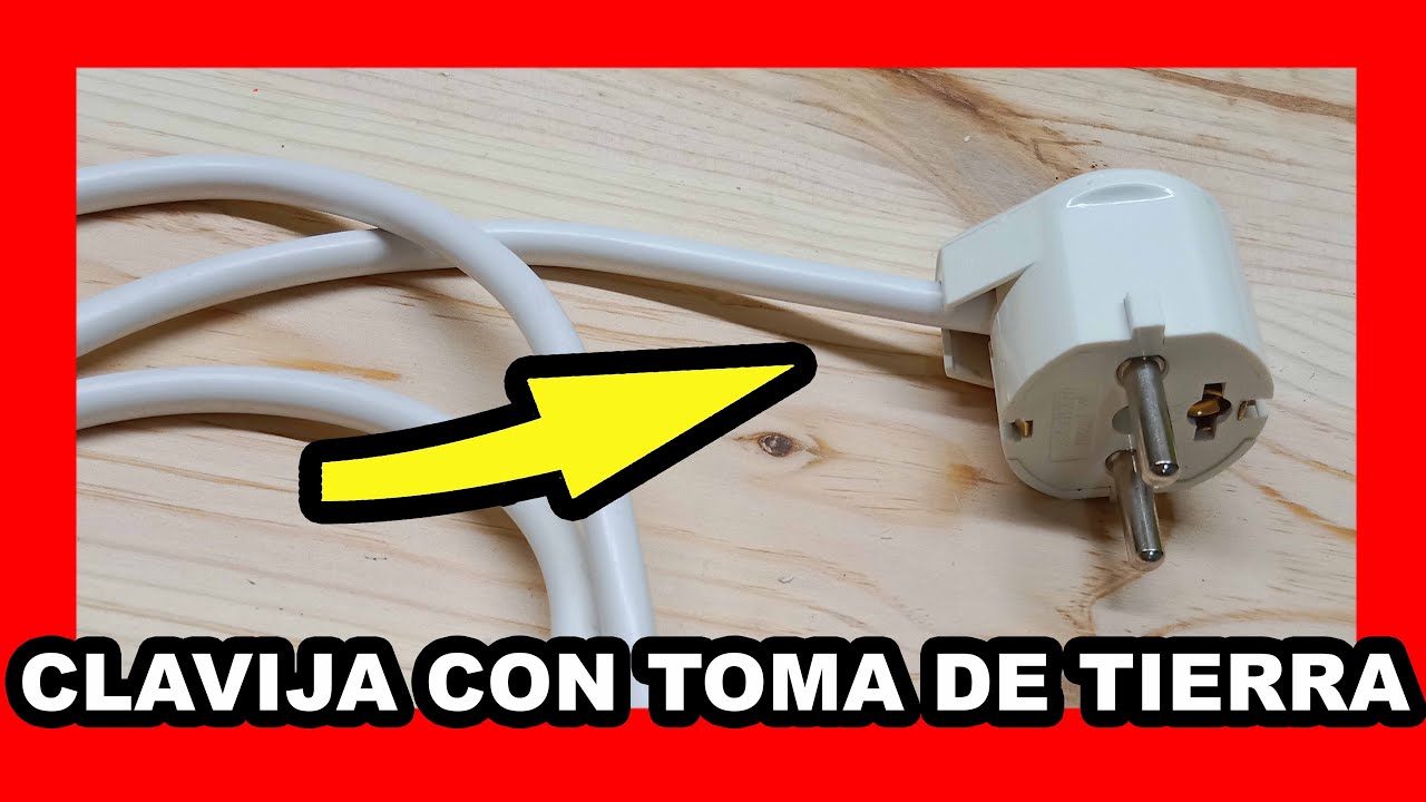 Miseria negar Quizás 🔌 Cómo conectar una CLAVIJA con toma de tierra tres CABLES ✓ - YouTube