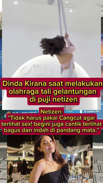 Dinda Kirana saat Mencoba Olahraga Baru Aerial Hoop, Badan Lenturnya Jadi Sorotan Netizen