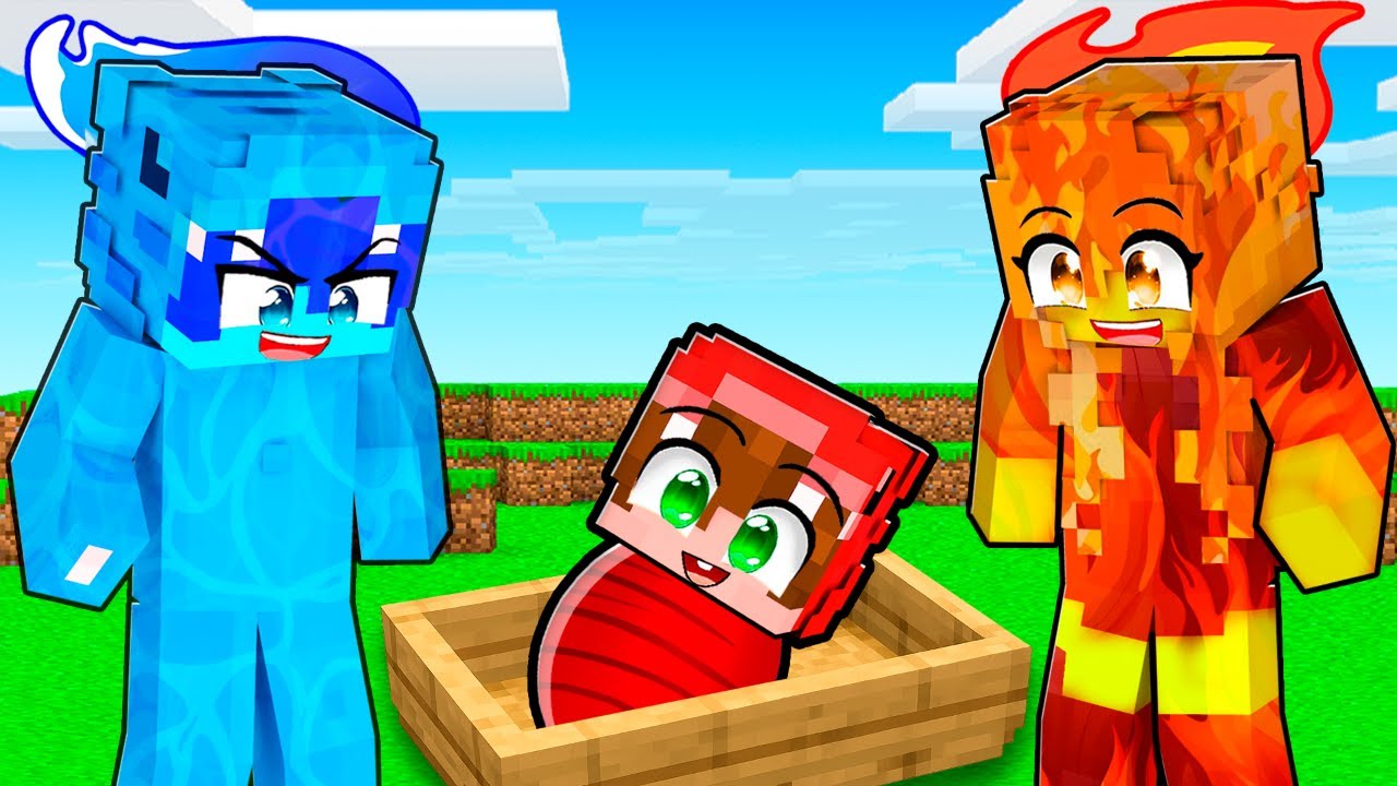 Adoptado por Familia Elemental en Minecraft!