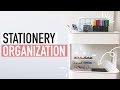 ORGANIZE STATIONERY WITH ME ✨bullet journal supplies cart 🖋📝