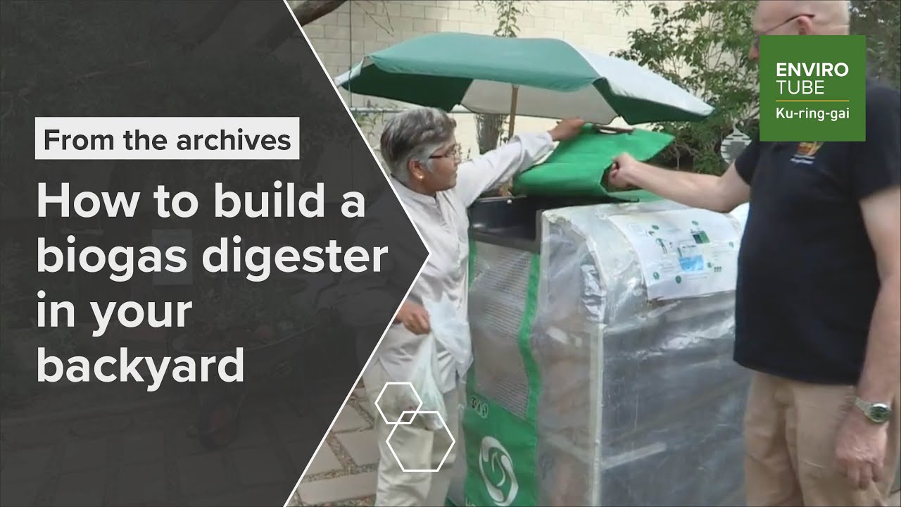How to build a biogas digester in your backyard - YouTube