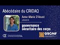 Abécédaire du CRIDAQ | Anne-Marie D'Aoust (UQAM) présente la gouvernance sécuritaire des corps