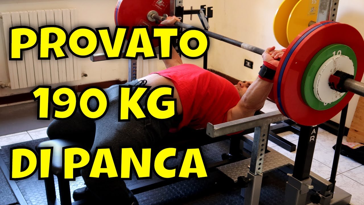 185 KG PANCA PIANA - TEST MASSIMALE // Ho provato a sollevare 190 kg - Riuscito o Superato ?