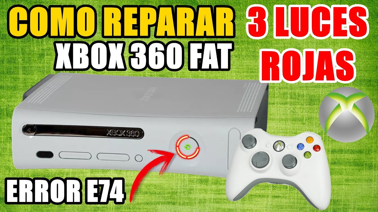 Sumergido Babosa de mar Punto de referencia Tutoriales - Como Reparar las 3 Luces Rojas de la Muerte (Error E74) en un Xbox  360 Fat SUPER FACIL - YouTube
