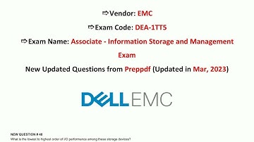 [Mar, 2023] Preppdf DEA-1TT5 PDF Dumps and DEA-1TT5 Exam Questions (48-63)