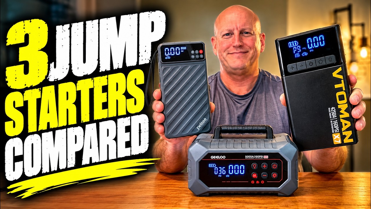Ultimate Showdown: GOOLOO A7 Jump Starter vs VTOMAN vs Pelsee