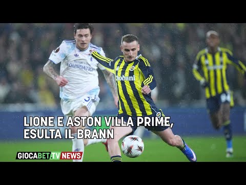 Video EuropaLeague - Lione e Aston Villa prime, esulta il Brann