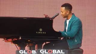 John Legend being cute af live (Global Citizen Festival 2018)