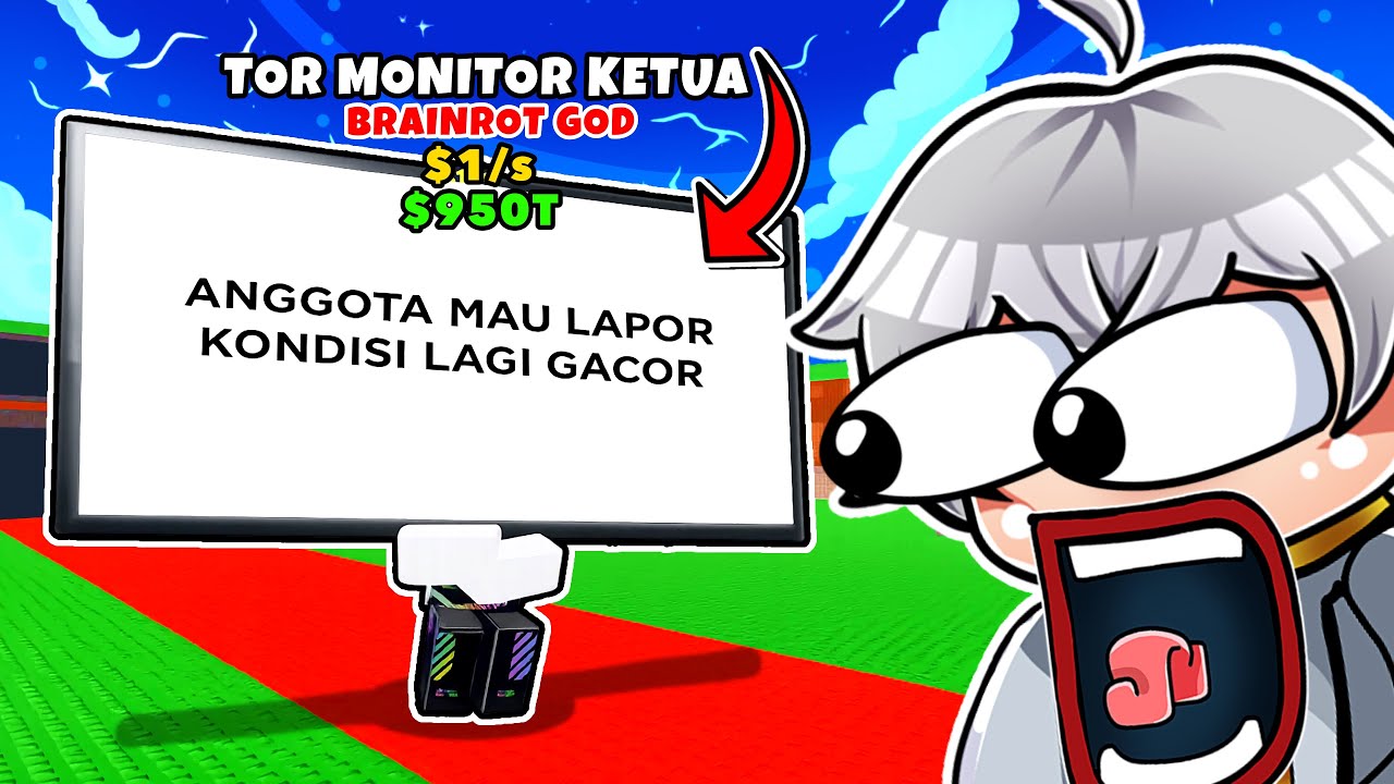 Aku Tambahin Brainrot TOR MONITOR KETUA di Steal a Brainrot!