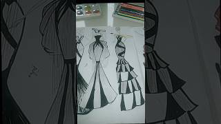 drawing tutorial for fashion designer /fashion illustrasi #art #drawing #shorts#shortvideo#designer