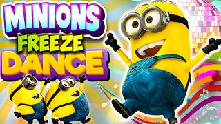 Minions Freeze Dance! | Brain Breaks | Short Dance | Workout for Kids | Movement Activities💪