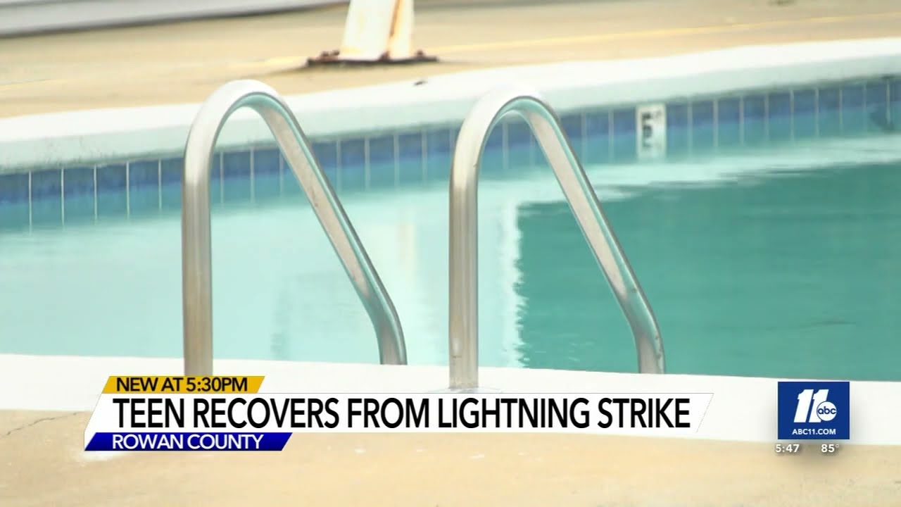 Teen lifeguard struck by lightning in Rowan County