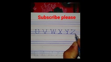 Handwriting Alphabet||super clean writing capital letter by UVWXYZ||Mr bd