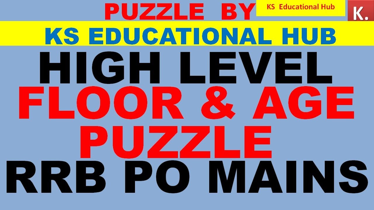 High Level VACANT FLOOR PUZZLE for RRB PO MAINS IBPS PO YouTube