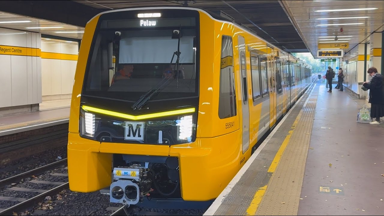Tyne and Wear Metro | 555041 on Test at Regent Centre
