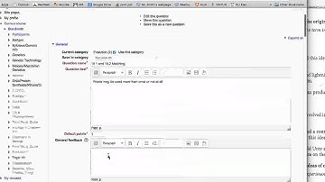 Moodle matching question intro