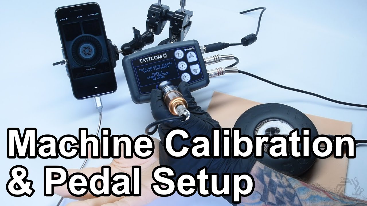 TATTCOM ESCx Tattoo Power Supply - Machine Calibration and Pedal Setup