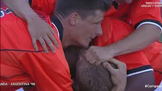 Gol Dennis Bergkamp Holanda - Argentina Mundial Francia 1998 (HD)