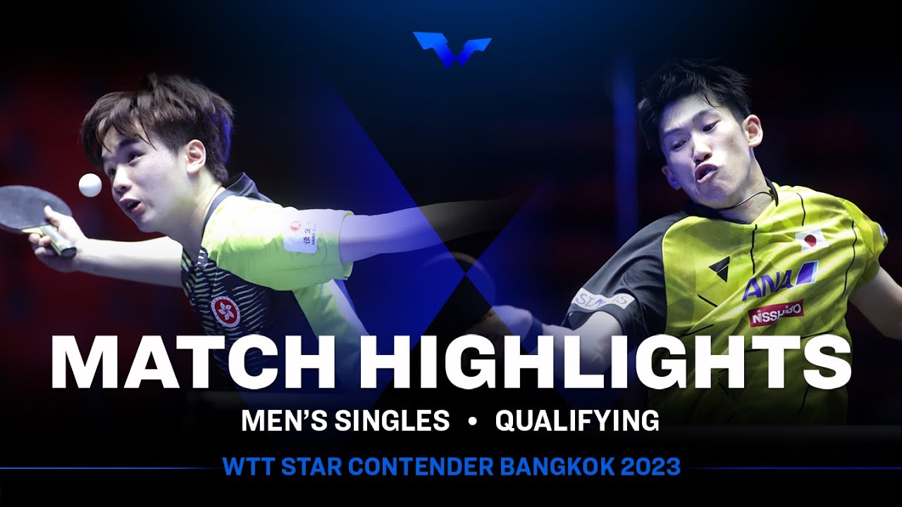 Choy Chun Kit vs Maharu Yoshimura | MS Qual | WTT Star Contender Bangkok 2023