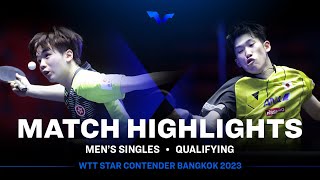 Choy Chun Kit Vs Maharu Yoshimura Ms Qual Wtt Star Contender Bangkok 2023