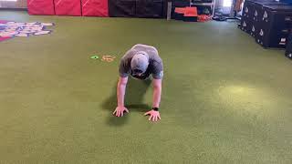 High Plank Crossover Crawl