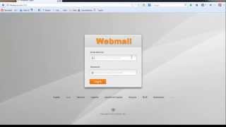 Access your email account using Webmail