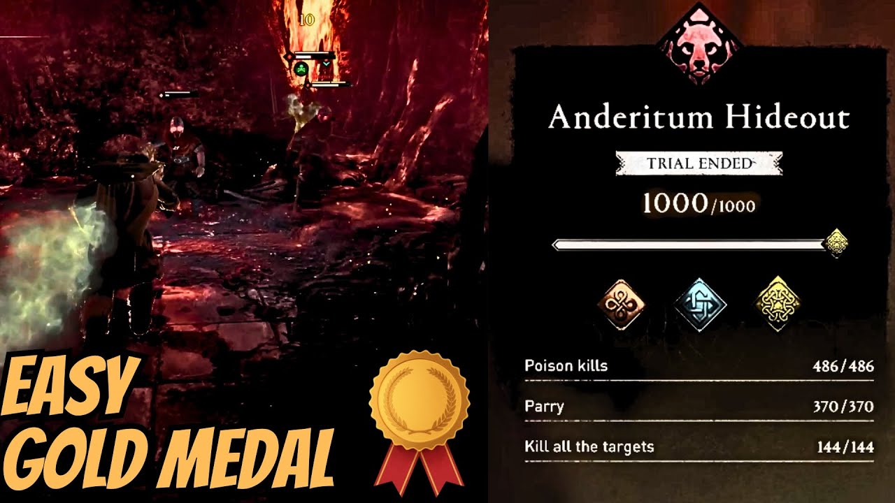 Anderitum Hideout BEAR Mastery Challenge Gold Medal Guide