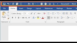 How To Create Shortcut Icon On Toolbar In Ms Word 2003-2016