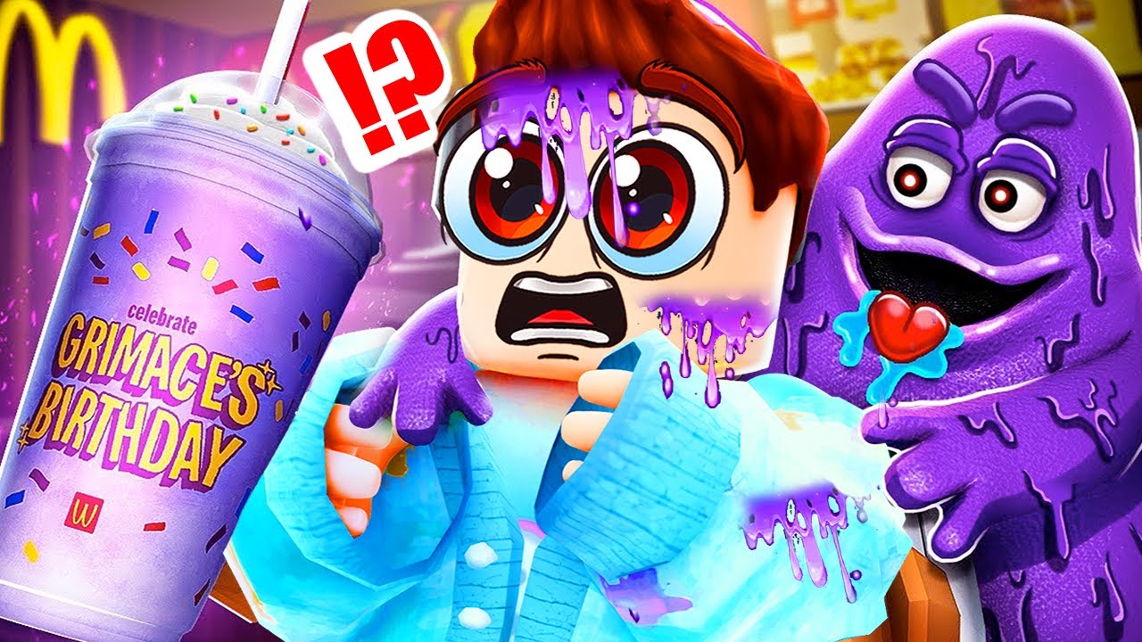 Do NOT DRINK The ROBLOX GRIMACE SHAKE! *CLUELESS REACTION