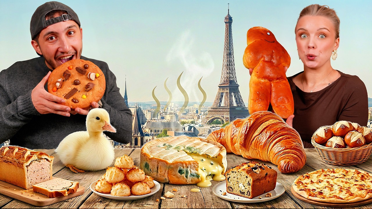 جربنا أشهر السناكات الفرنسية🇫🇷 اكلنا شغلات مقرفة وندمنا🤢