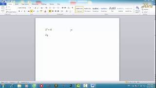 Cách viết số mũ và chỉ số dưới trong Word 2010 – Hiếu