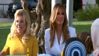 Sara Netanyahu tells Melania Trump Media hate us but people love us