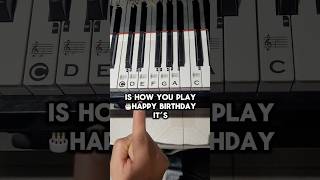 Happy Birthday 🎂 Right Hand (EASY Piano Walkthrough) | #piano #happybirthday #pianotutorial #lesson