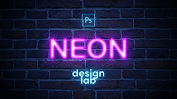 Neon Text Effect / Photoshop Tutorial