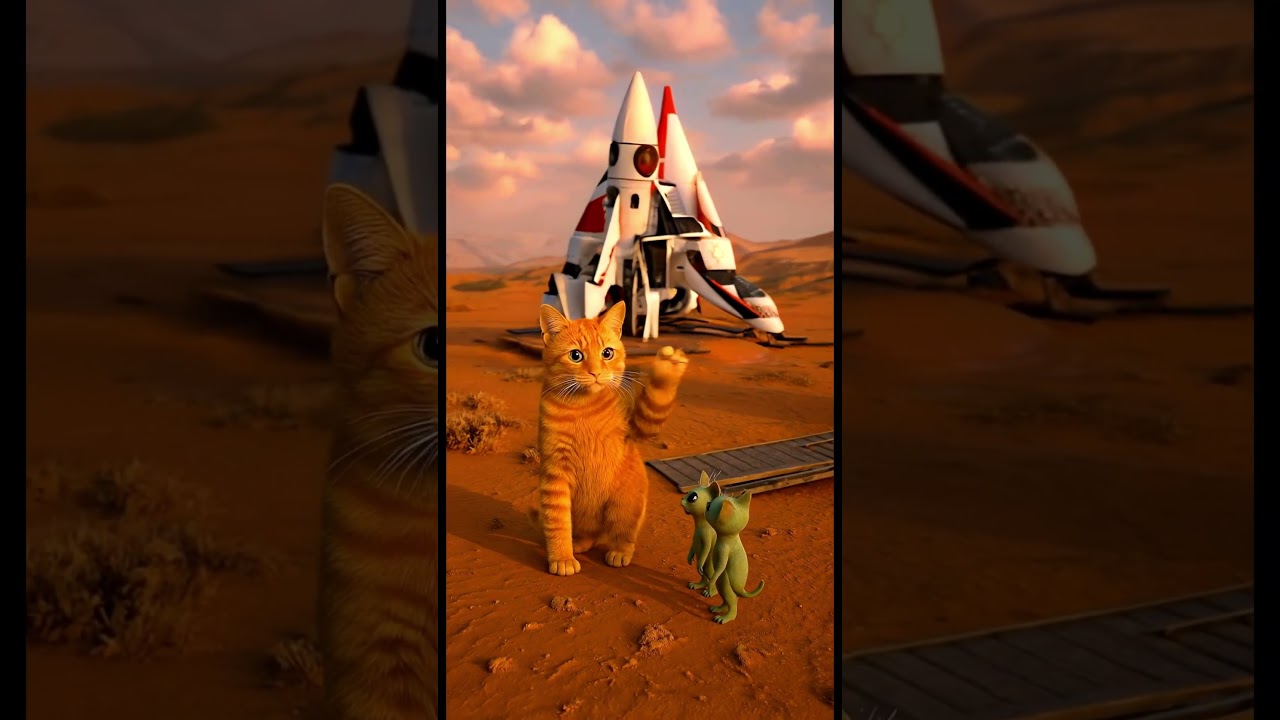 🚀 Cat in Space: Journey to Mars & Escape from a Black Hole! 🌌