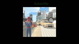 Red spiderman Theft Cars in indian theft aura simulator game - funny moments