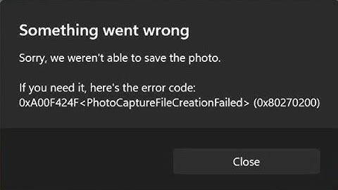 Fix Camera App Error 0xA00F424F | VideoCaptureFileCreationFailed Solution