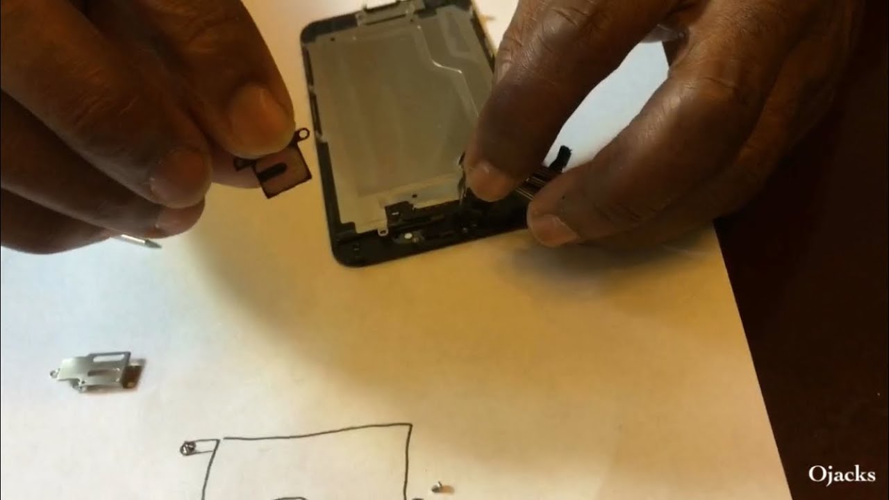 how-to-remove-ear-speaker-on-iphone-6-for-cleaning-youtube