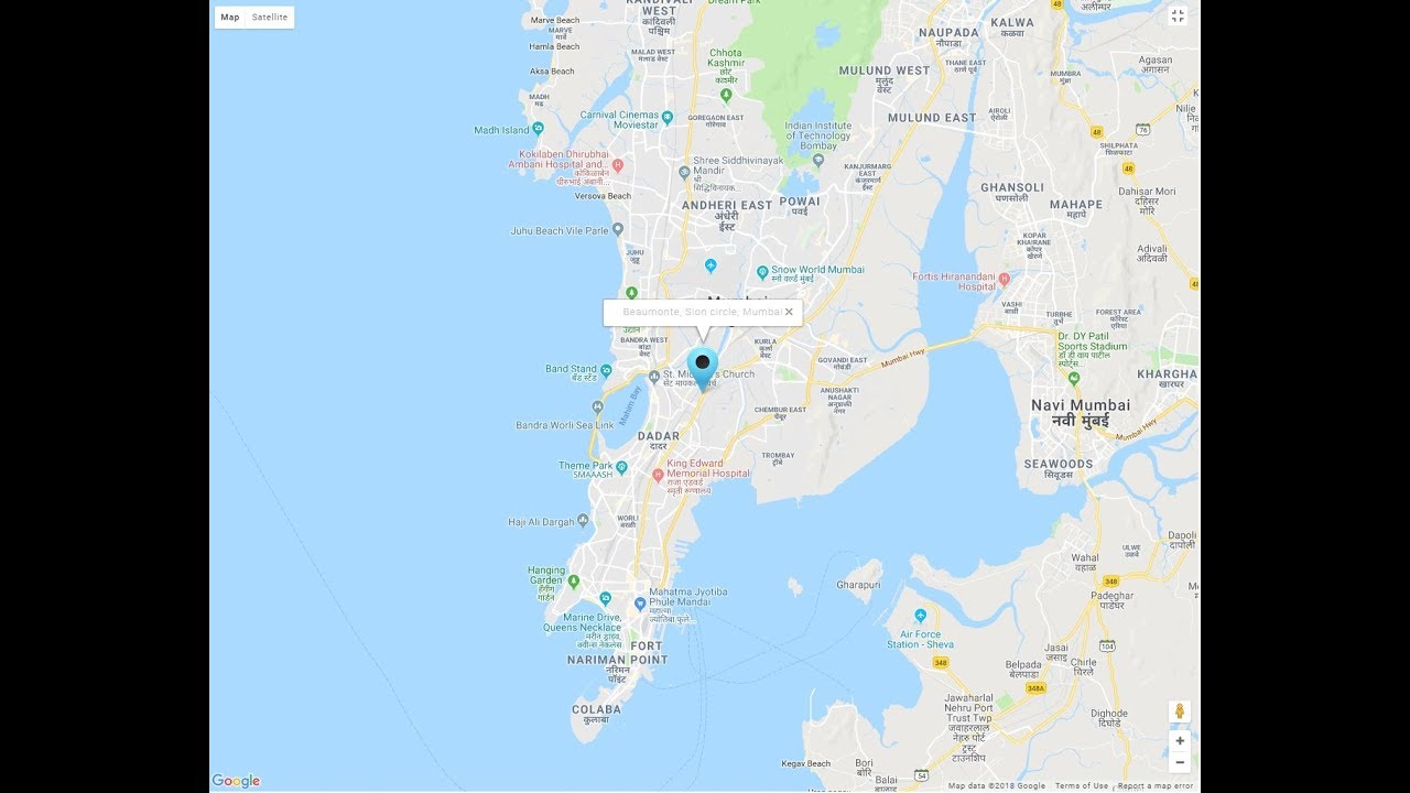 Sheth Beaumonte, Location Map, Sion Circle, Mumbai