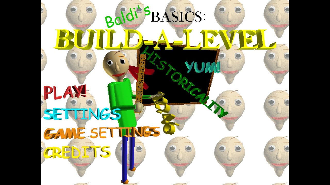(NOT FINISHED) Baldi's Basics: Build a Level - YouTube